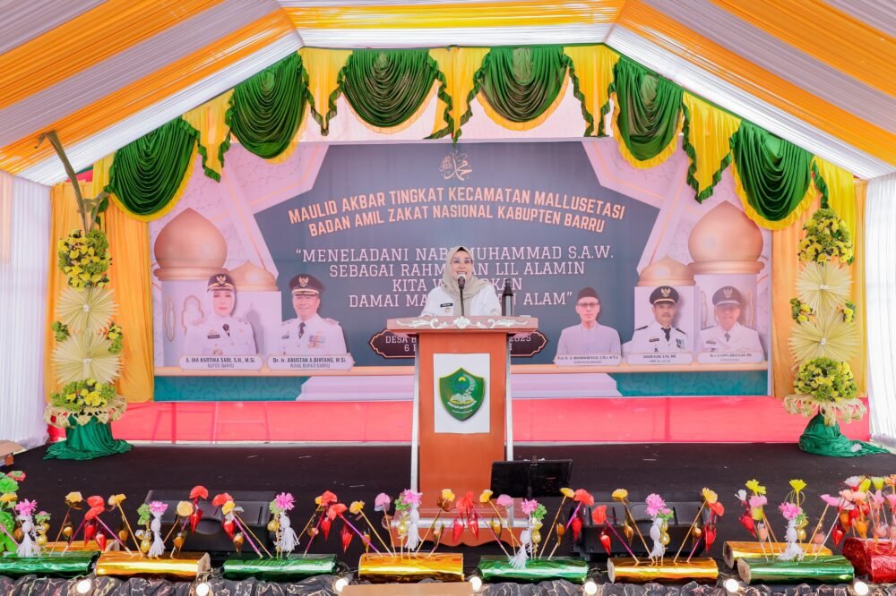 Maulid Akbar Mallusetasi: Bupati Barru Ajak Masyarakat Ikhlas dan Teladani Akhlak Rasulullah